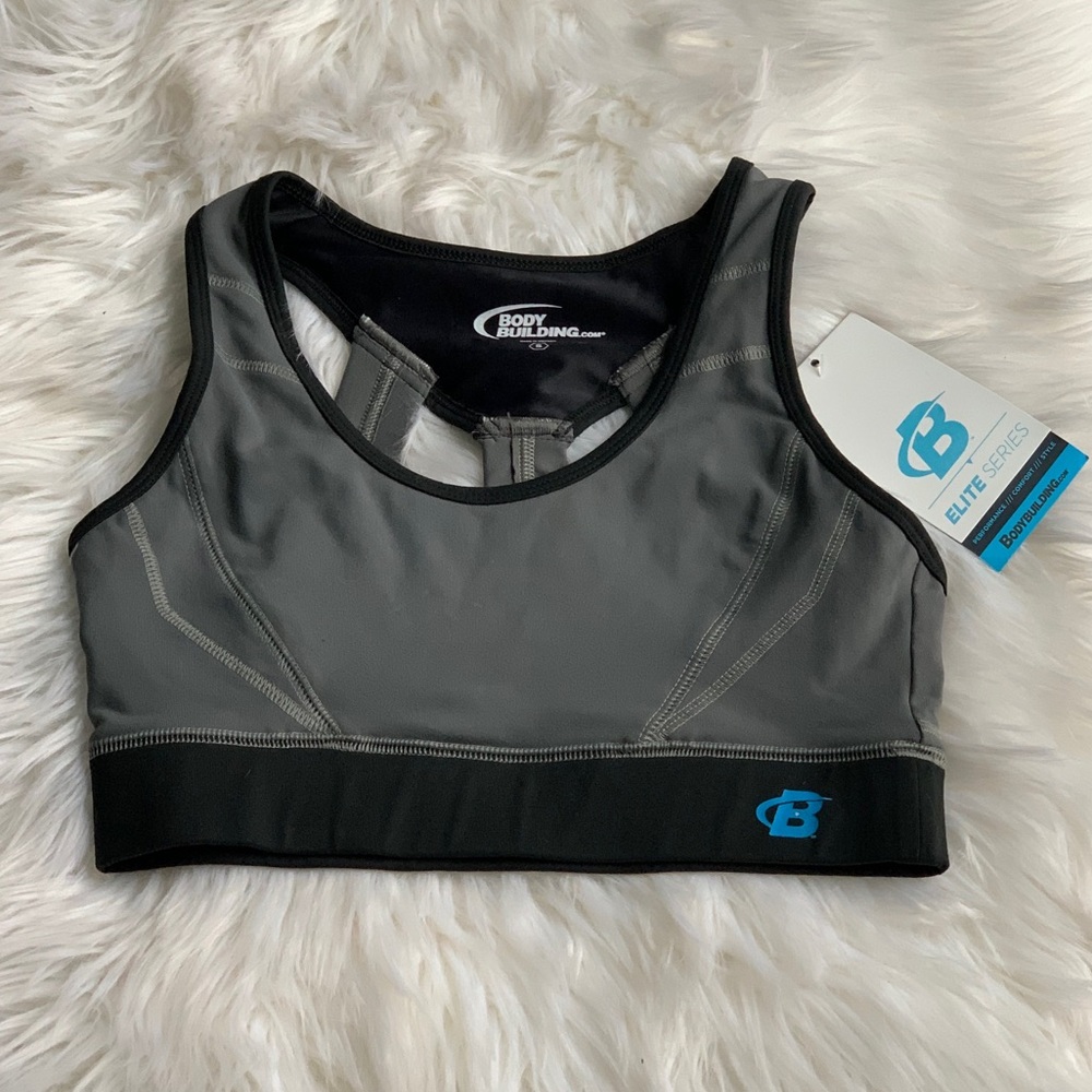 🌚Gray bodybuilding sports bra 🌚